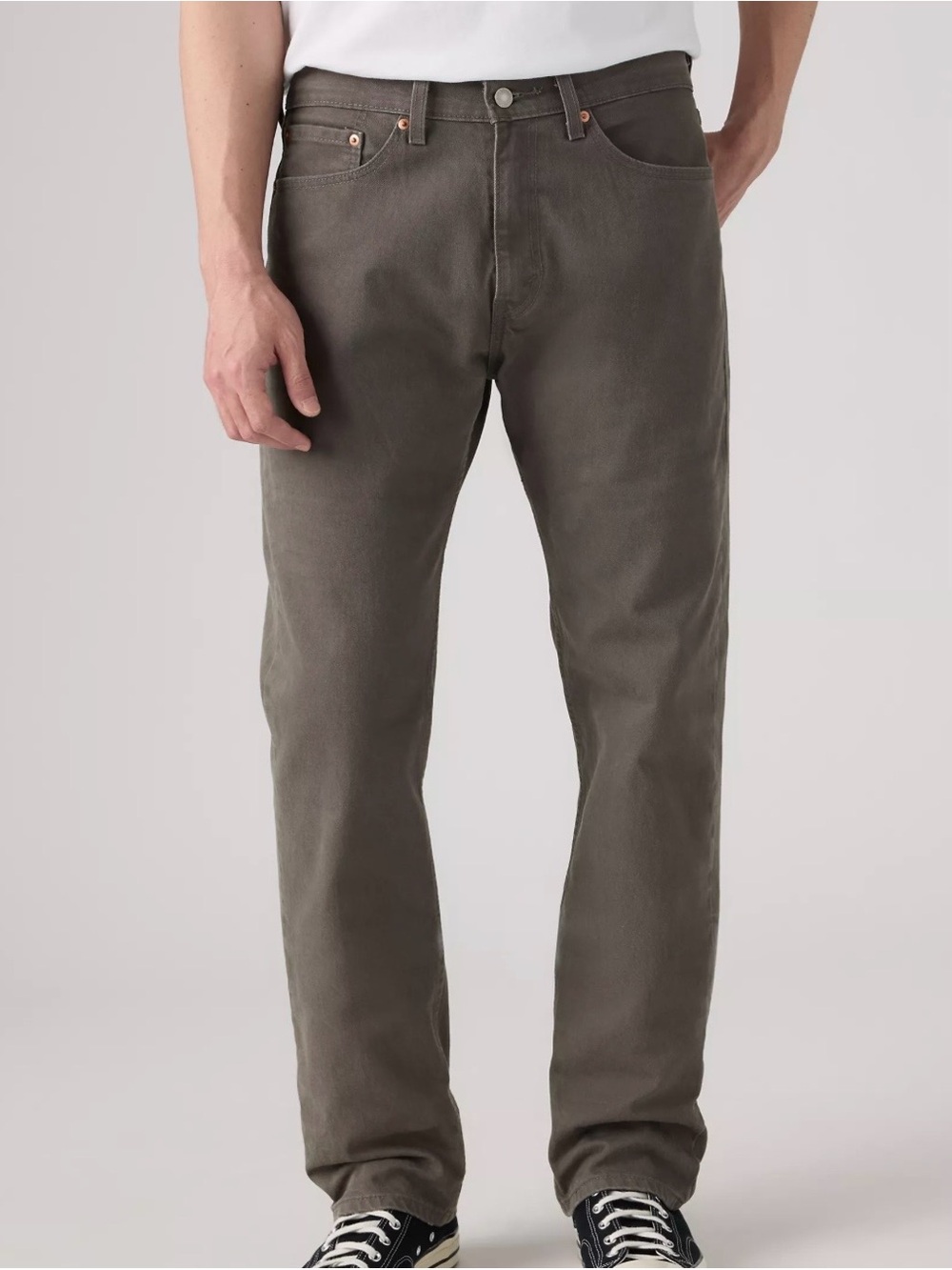 Levi's 505 Straight Jeans in Iron Stone - Grey